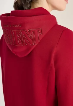 Cecil Pullover & Sweatshirts*Hoodie mit Stickerei beaujolais red