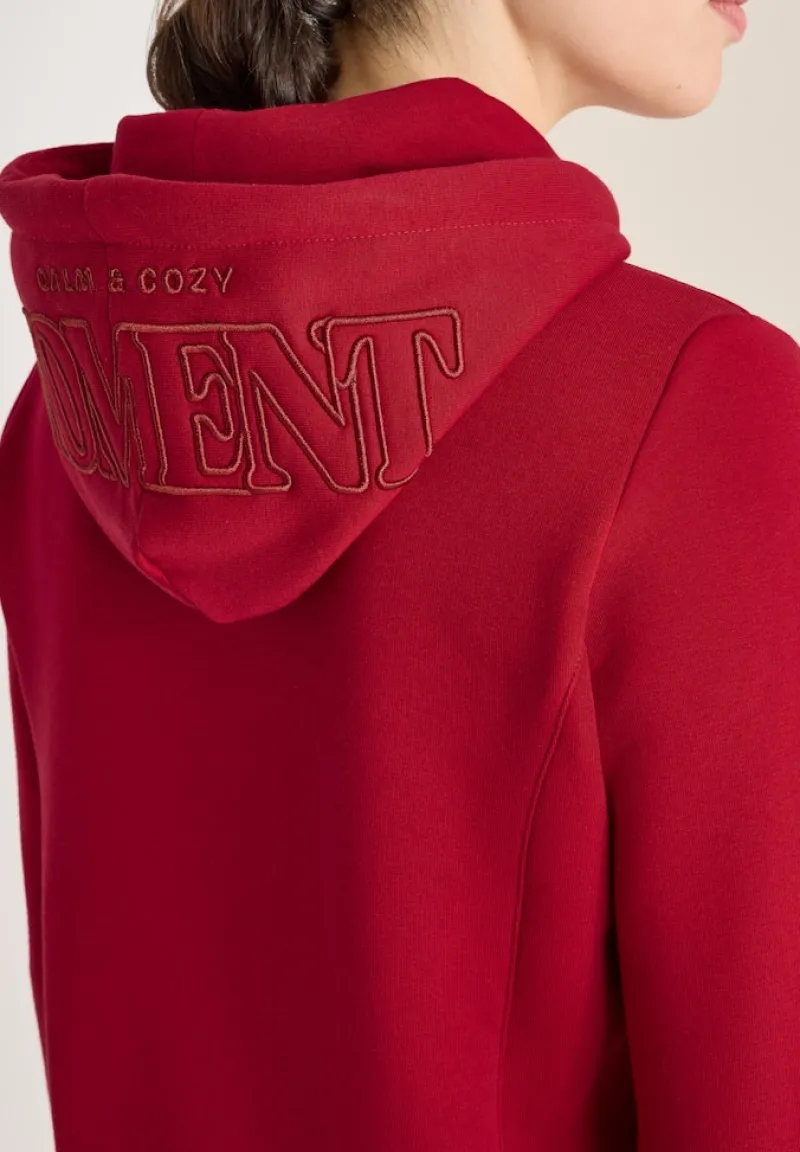 Cecil Pullover & Sweatshirts*Hoodie mit Stickerei beaujolais red