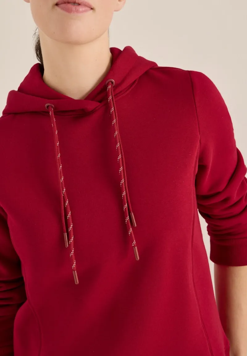 Cecil Pullover & Sweatshirts*Hoodie mit Stickerei beaujolais red