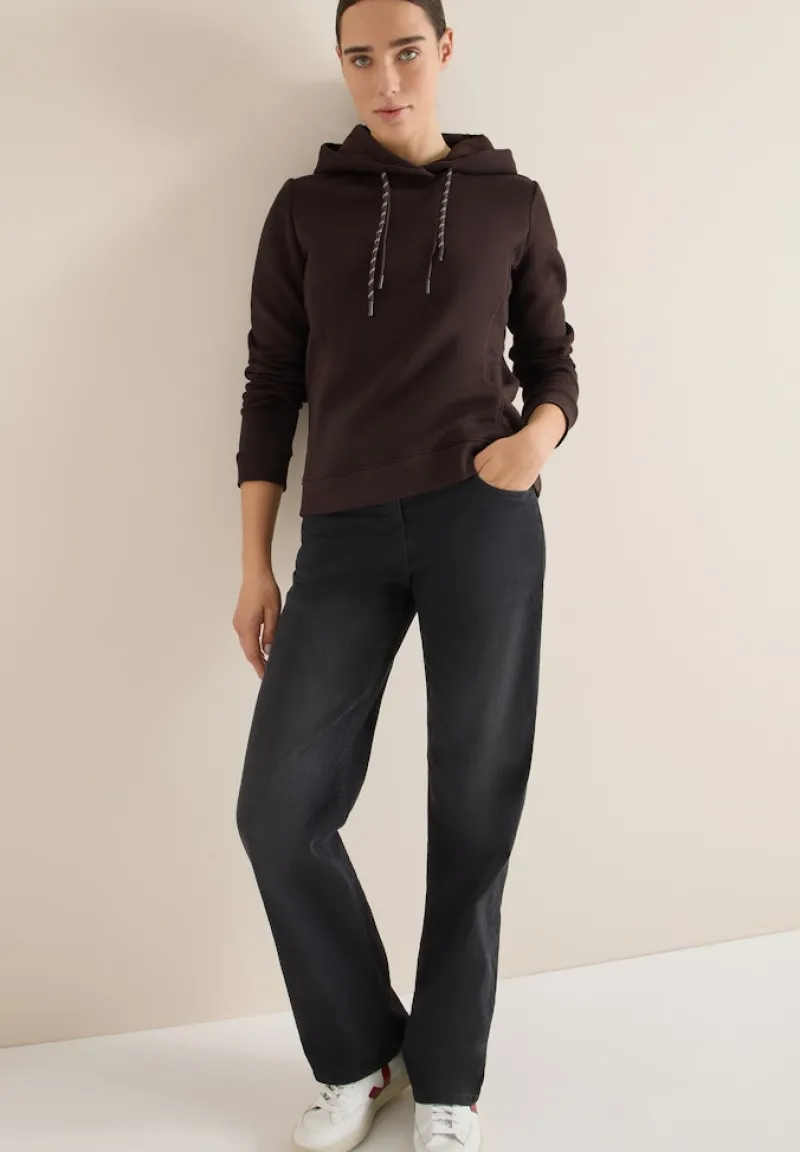 Cecil Pullover & Sweatshirts*Hoodie mit Stickerei tartufo brown