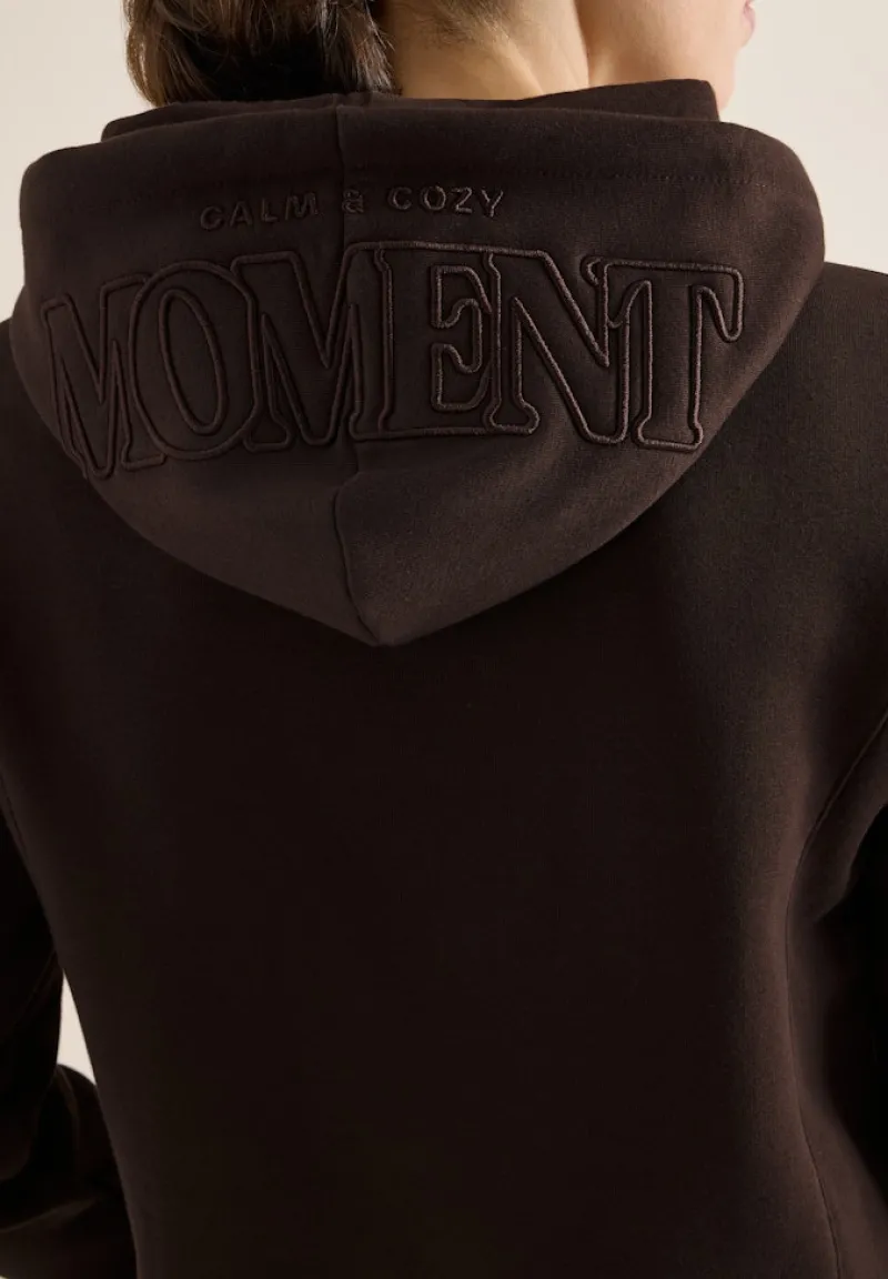 Cecil Pullover & Sweatshirts*Hoodie mit Stickerei tartufo brown