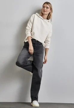 Street One Shirts*Hoodie mit Struktur lucid white