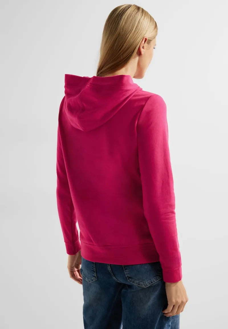 Cecil Pullover & Sweatshirts*Hoodie Shirt mit Wording cosy coral
