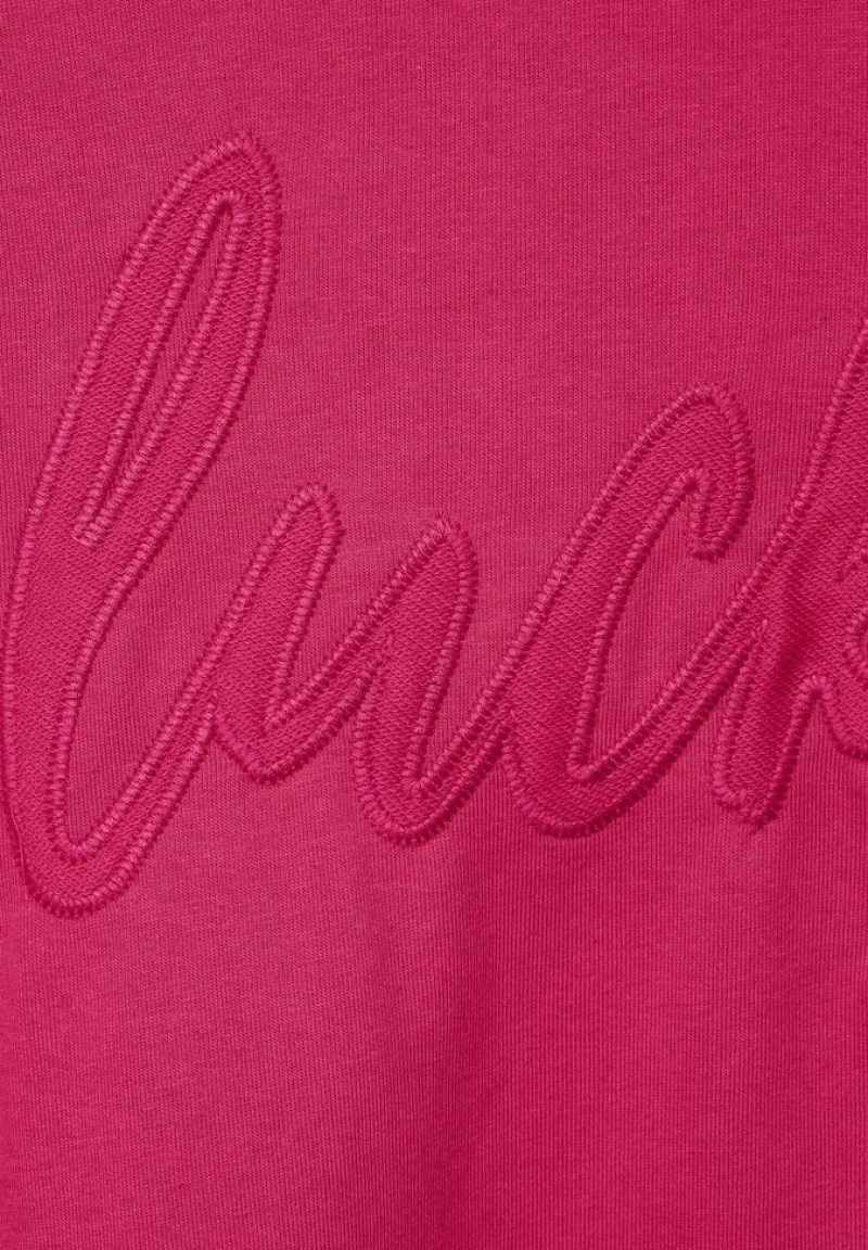 Cecil Pullover & Sweatshirts*Hoodie Shirt mit Wording cosy coral