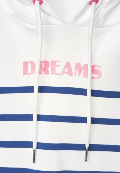 Cecil Shirts*Hoodie Streifenshirt vanilla white