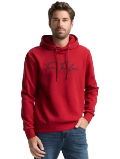 Tom Tailor Pullover & Sweatshirts|Big Boys*Hoodie Sweatshirt mit Logo-Print coach red