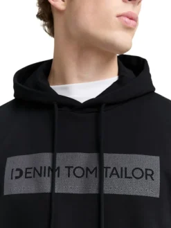 Tom Tailor Denim Pullover & Sweatshirts*Hoodie Sweatshirt mit Print night watch black