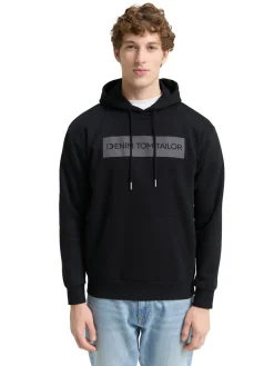Tom Tailor Denim Pullover & Sweatshirts*Hoodie Sweatshirt mit Print night watch black