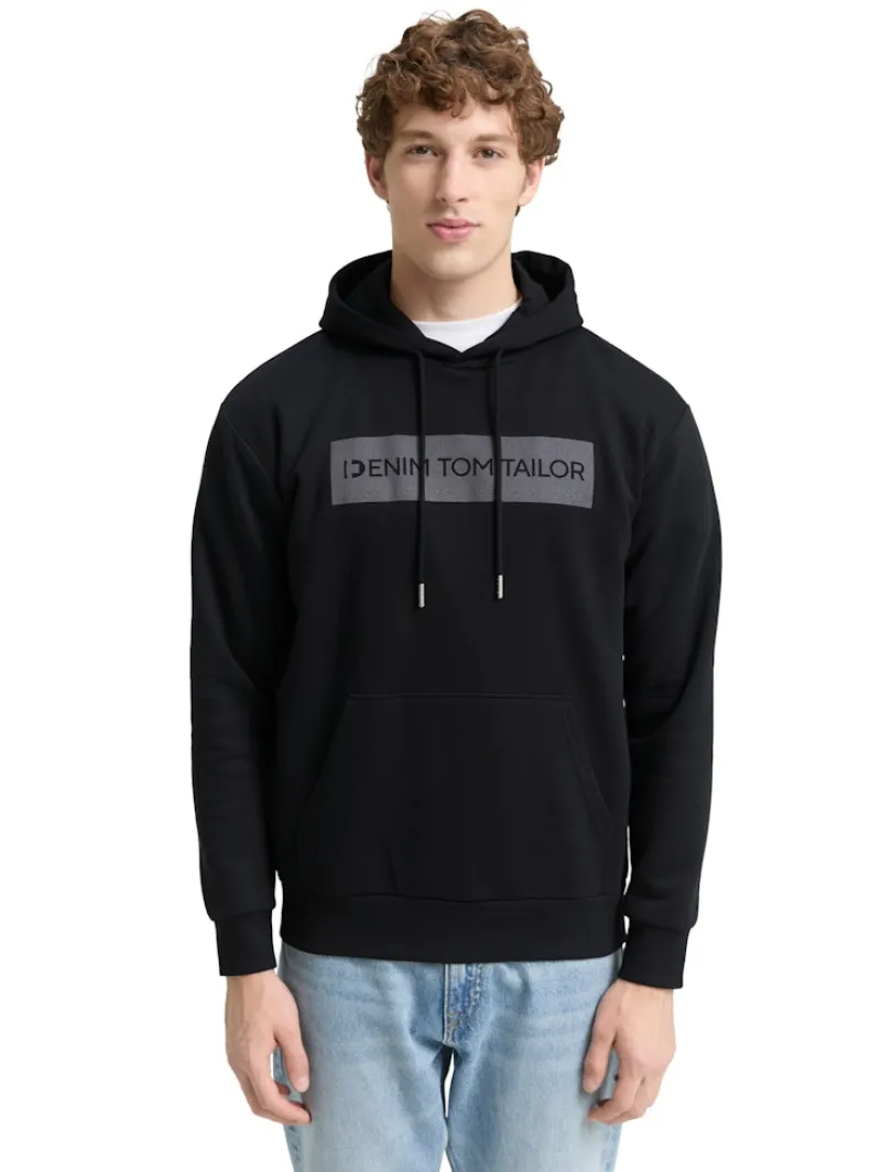 Tom Tailor Denim Pullover & Sweatshirts*Hoodie Sweatshirt mit Print night watch black
