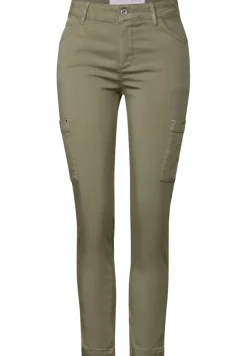 STREET ONE STUDIO Hosen*Hose im Cargo-Look trekking green