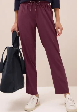 Cecil Hosen*Hose im Casual Fit mulberry red