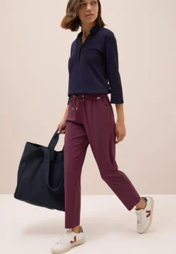 Cecil Hosen*Hose im Casual Fit mulberry red