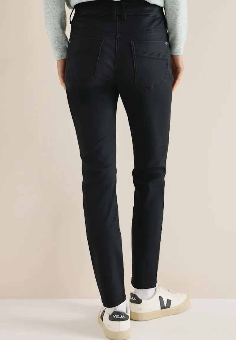 Cecil Hosen*Hose im Leder-Look Black