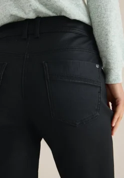 Cecil Hosen*Hose im Leder-Look Black
