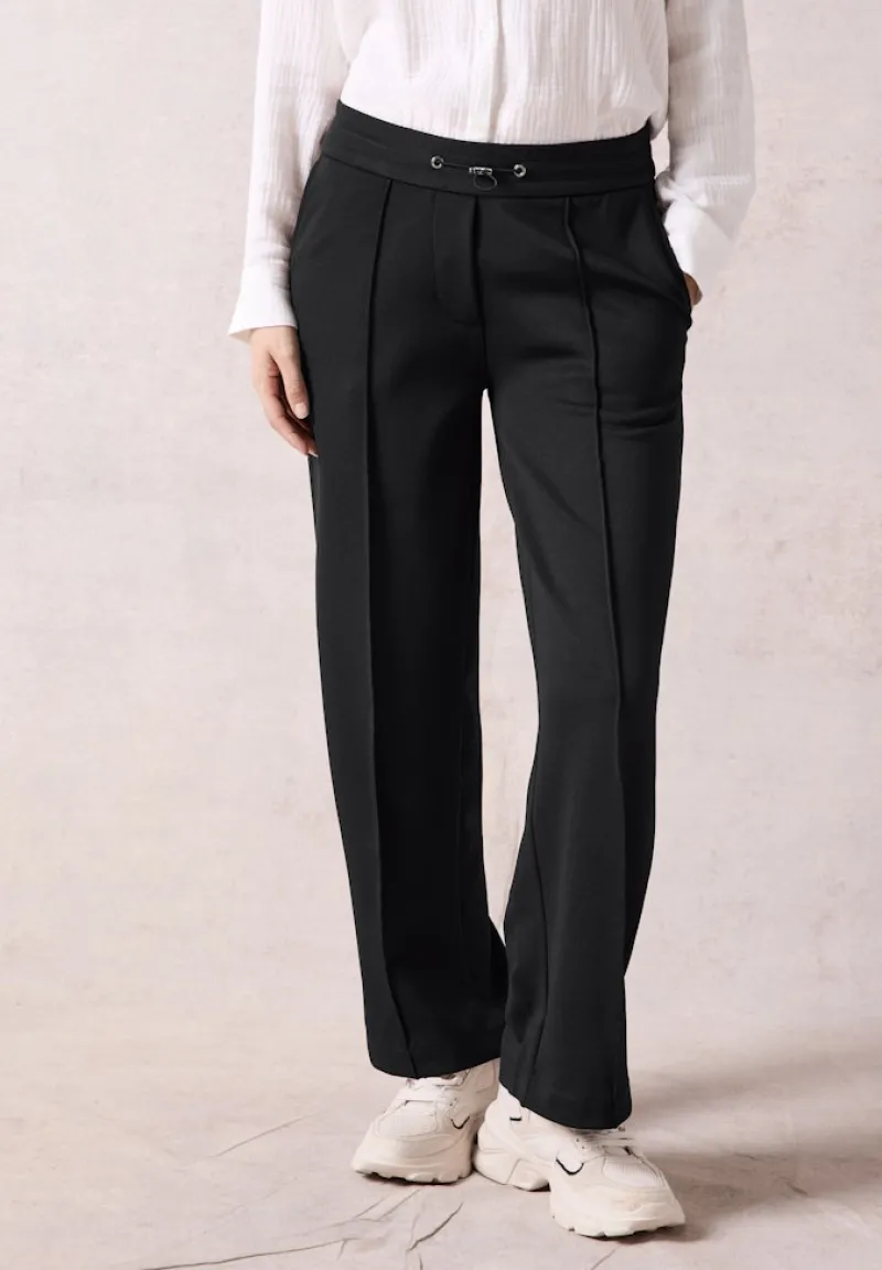 Cecil Hosen*Hose im Loose Fit Black