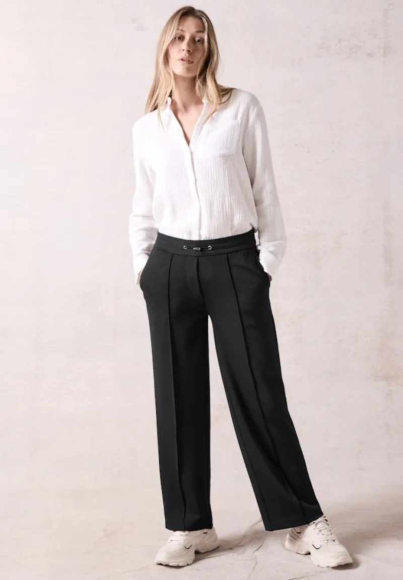 Cecil Hosen*Hose im Loose Fit Black