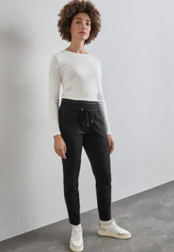 Street One Hosen*Hose im Loose Fit whale tail grey melange