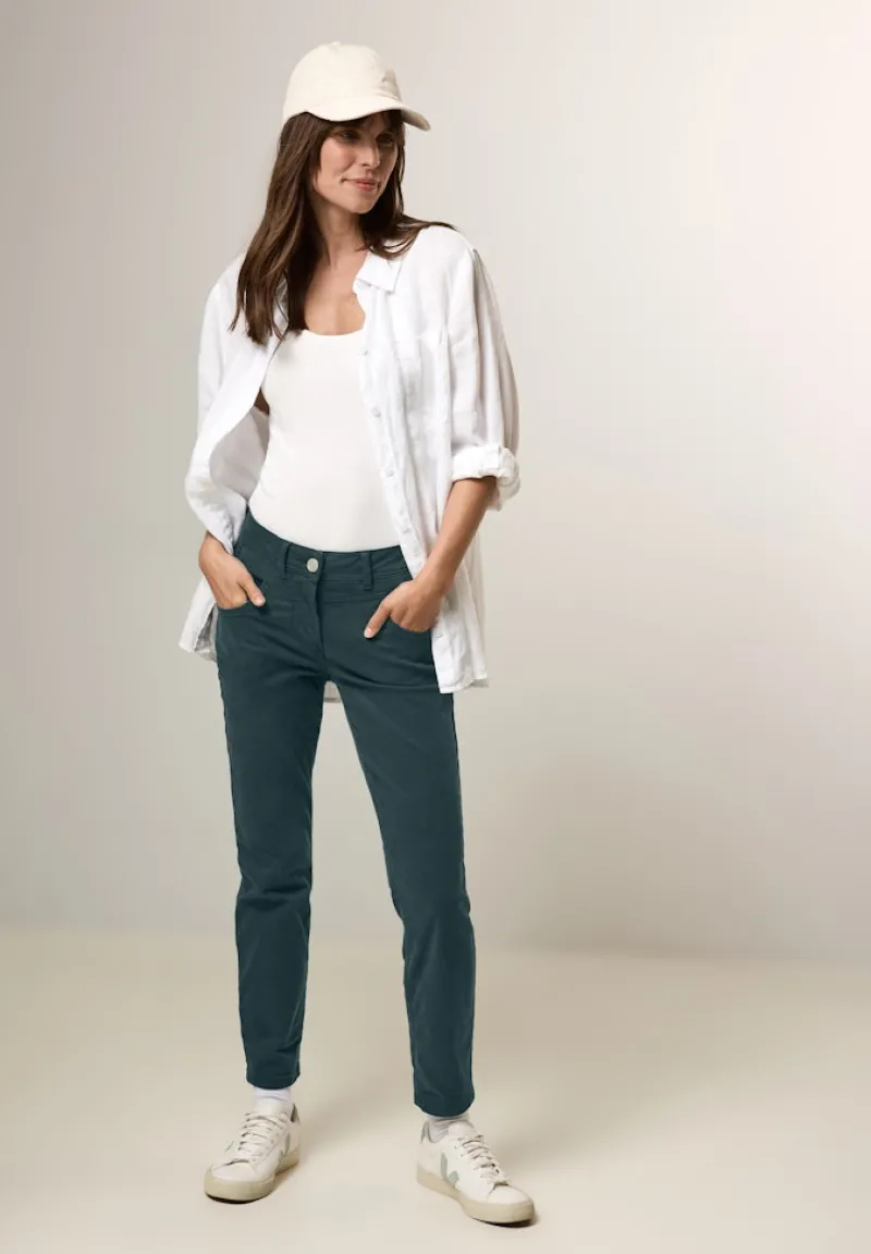 Cecil Hosen*Hose im Slim Fit fir green