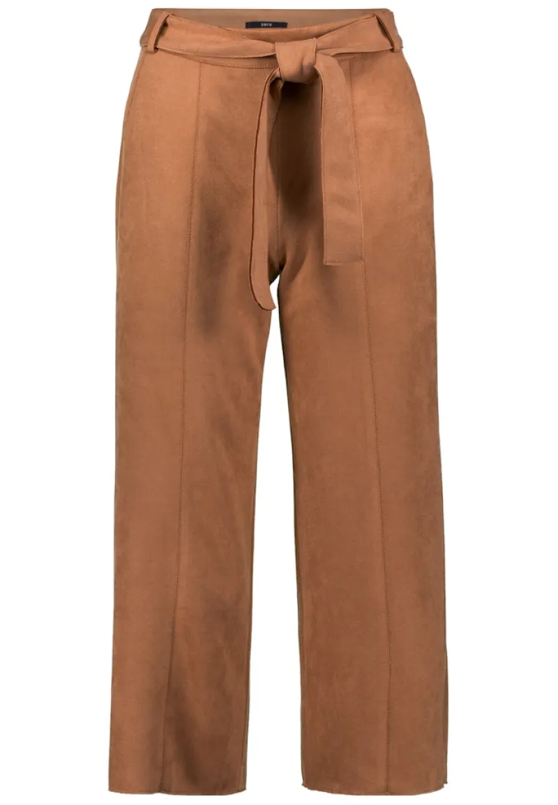 Zero Hosen*Hose in Wildlederoptik 26 Inch cinnamon swirl