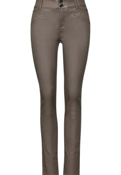 Street One Hosen*Hose mit Coating cedar brown