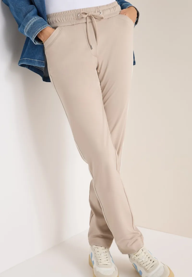 Cecil Hosen*Hose mit Gallonstreifen light sandalwood beige