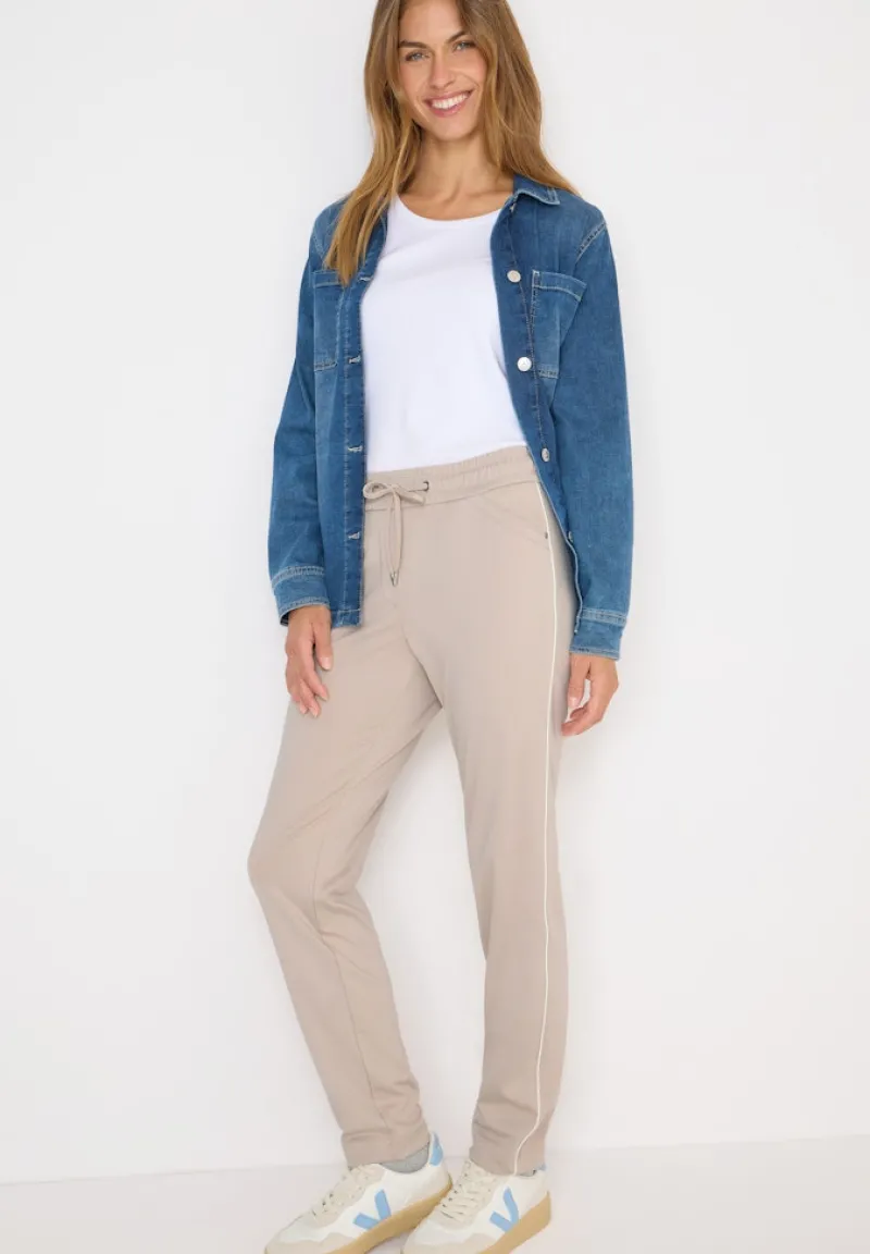 Cecil Hosen*Hose mit Gallonstreifen light sandalwood beige