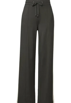 STREET ONE STUDIO Hosen*Hose mit Kontrast-Streifen nightfall green