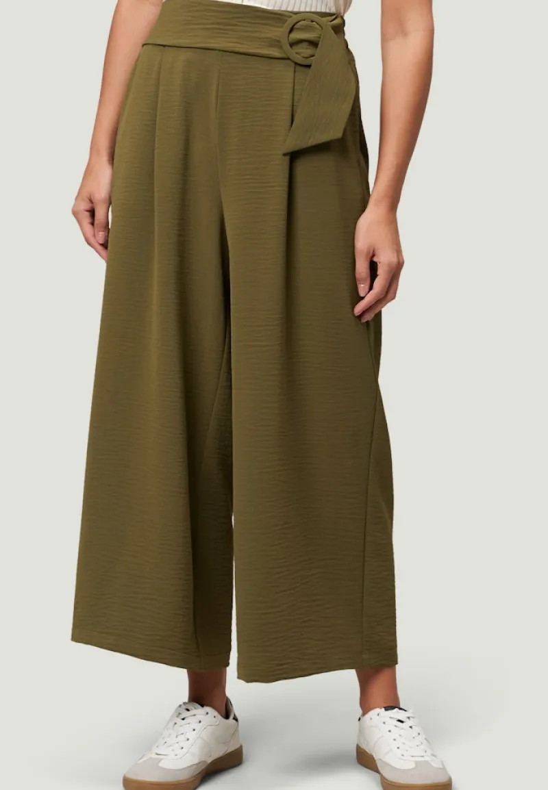 Zero Hosen*Hose mit weitem Bein und Gürtel 26 Inch dark olive