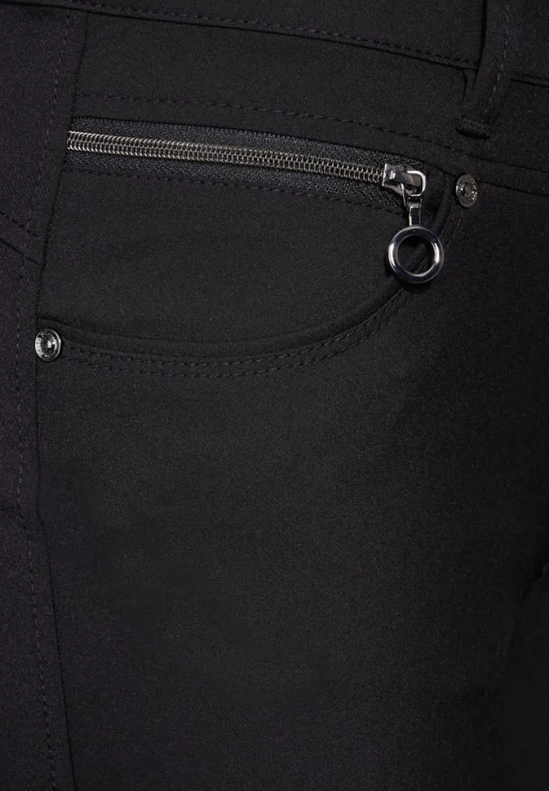 Street One Hosen*Hose mit Zipper Details Black