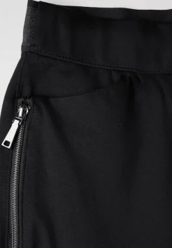 Cecil Hosen*Hose mit Zipper Details Black