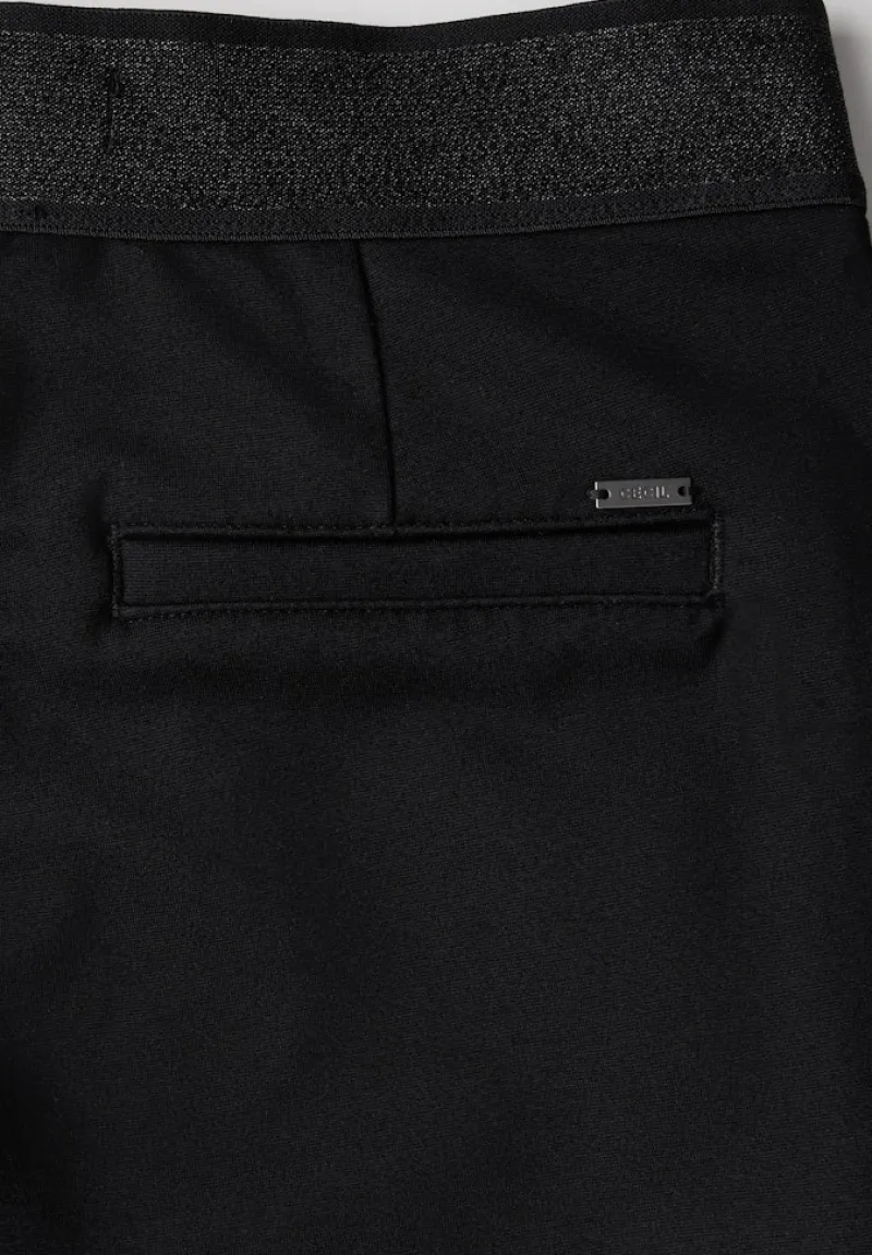 Cecil Hosen*Hose mit Zipper Details Black