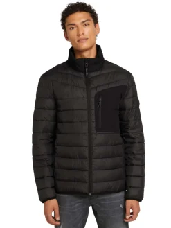 Tom Tailor Denim Jacken*Hybrid Jacke mit Stehkragen Black