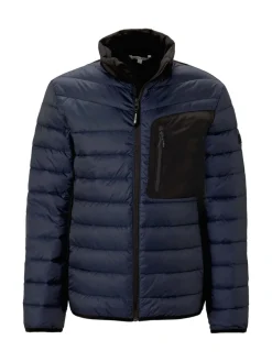 Tom Tailor Denim Jacken*Hybrid Jacke mit Stehkragen sky captain blue