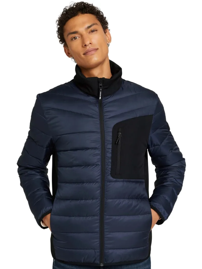 Tom Tailor Denim Jacken*Hybrid Jacke mit Stehkragen sky captain blue