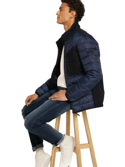 Tom Tailor Denim Jacken*Hybrid Jacke mit Stehkragen sky captain blue