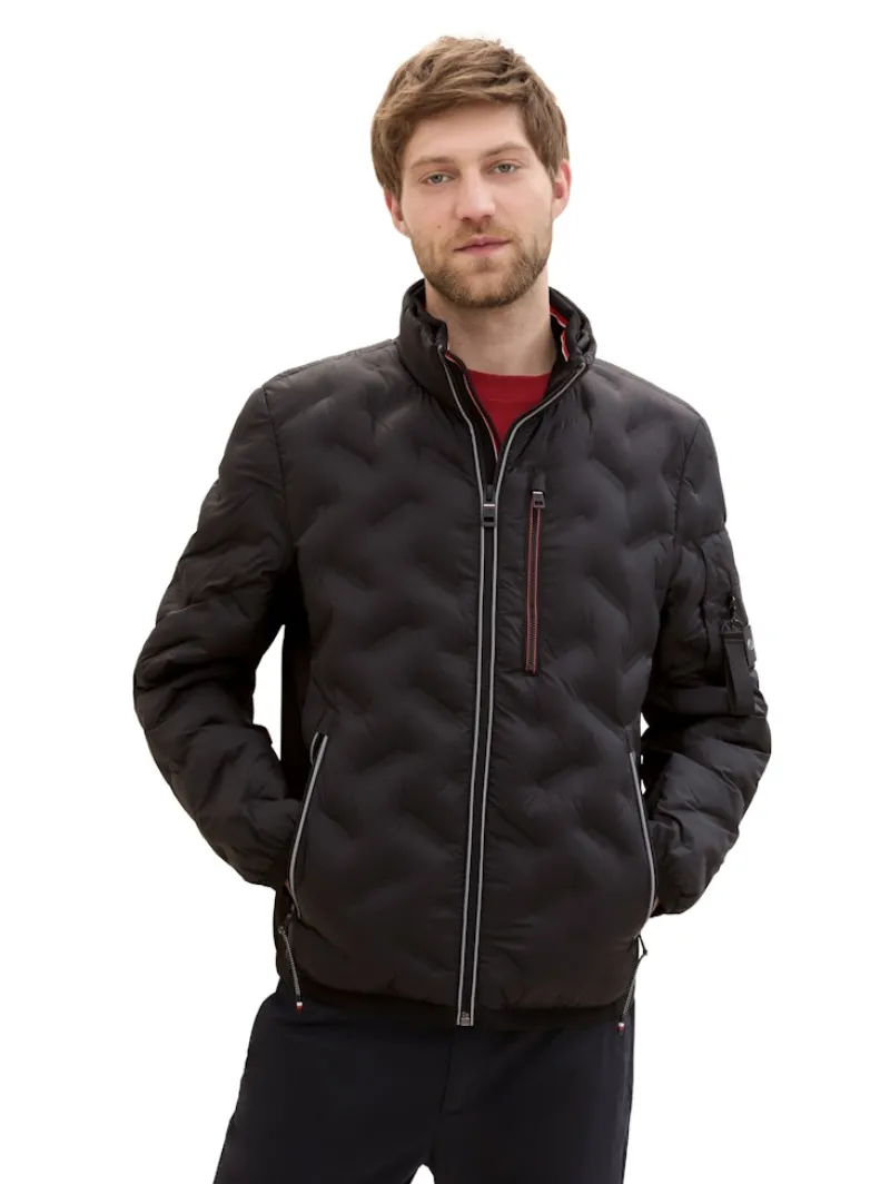 Tom Tailor Jacken|Big Boys*Hybrid Jacke mit verstaubarer Kapuze Black