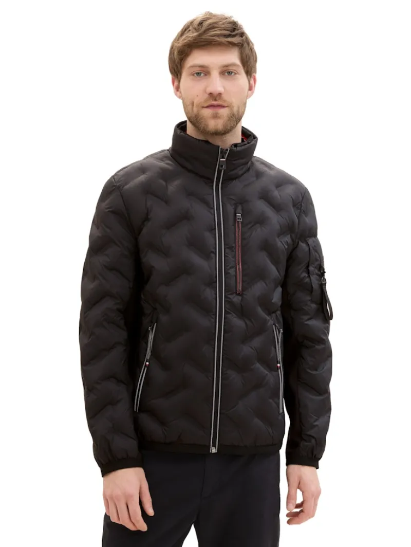 Tom Tailor Jacken|Big Boys*Hybrid Jacke mit verstaubarer Kapuze Black