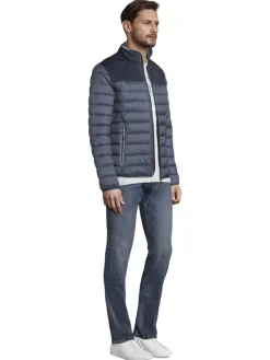 Tom Tailor Jacken|Big Boys*Hybrid Steppjacke blue melange structure