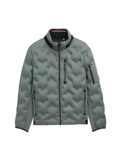 Tom Tailor Jacken|Big Boys*Hybrid Steppjacke mit verstaubarer Kapuze washed jasper green