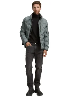 Tom Tailor Jacken|Big Boys*Hybrid Steppjacke mit verstaubarer Kapuze washed jasper green