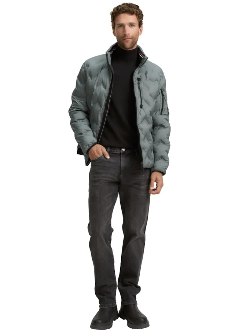 Tom Tailor Jacken|Big Boys*Hybrid Steppjacke mit verstaubarer Kapuze washed jasper green