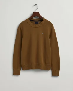 Gant Pullover & Sweatshirts*Icon G Rundhalspullover aus Baumwolle roasted walnut