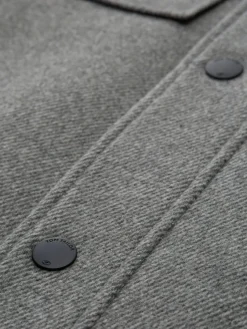 Tom Tailor Jacken|Big Boys*2-in-1 Wolljacke mit abnehmbarer Innenjacke light stone grey wool twill