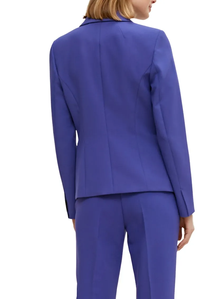 Comma Jacken*Indoor-Blazer aus Viskosestretch Blau