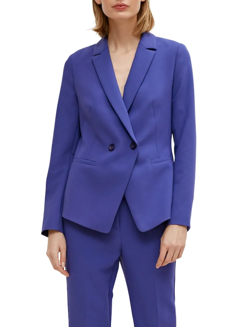 Comma Jacken*Indoor-Blazer aus Viskosestretch Blau