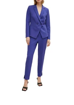 Comma Jacken*Indoor-Blazer aus Viskosestretch Blau
