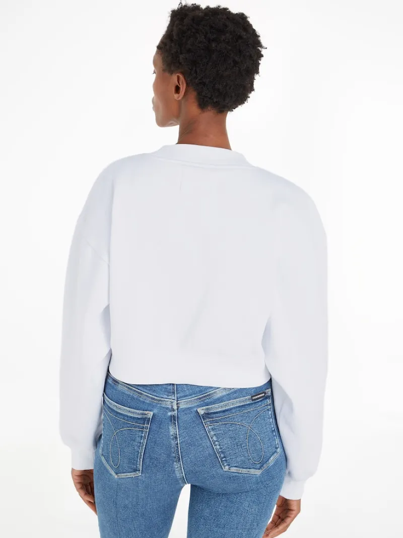 Calvin Klein Jeans Pullover & Sweatshirts*INSTITUTIONAL MOCK NECK Bright White