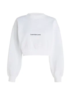 Calvin Klein Jeans Pullover & Sweatshirts*INSTITUTIONAL MOCK NECK Bright White