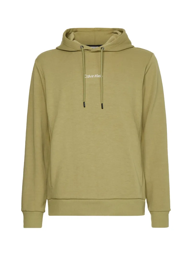 Calvin Klein Pullover & Sweatshirts*INTERLOCK MICRO LOGO HOODIE sage