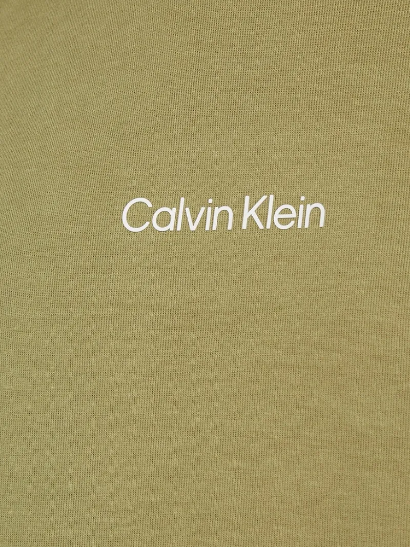 Calvin Klein Pullover & Sweatshirts*INTERLOCK MICRO LOGO HOODIE sage